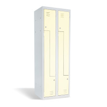4-türiger Garderobenschrank mit Z-förmigen Türen, LOCKER H Z4 300