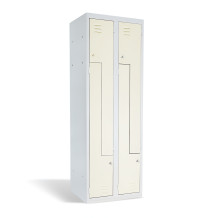 4-türiger Garderobenschrank mit Z-förmigen Türen, LOCKER H Z4 300