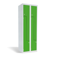 4-türiger Garderobenschrank mit Z-förmigen Türen, LOCKER H Z4 300