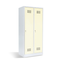 2-türiger Garderobenschrank mit Trennwand, LOCKER H 2 BW