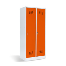 2-türiger Garderobenschrank mit Trennwand, LOCKER H 2 BW