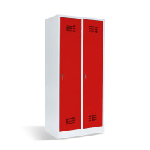 2-türiger Garderobenschrank mit Trennwand, LOCKER H 2 BW