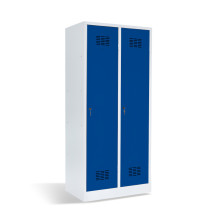 2-türiger Garderobenschrank mit Trennwand, LOCKER H 2 BW