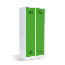 2-türiger Garderobenschrank mit Trennwand, LOCKER H 2 BW