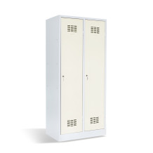 2-türiger Garderobenschrank mit Trennwand, LOCKER H 2 BW