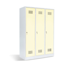 3-türiger Garderobenschrank mit Trennwand, LOCKER H 3 BW