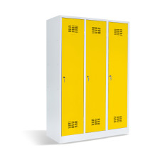 3-türiger Garderobenschrank mit Trennwand, LOCKER H 3 BW