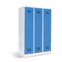 3-türiger Garderobenschrank mit Trennwand, LOCKER H 3 BW
