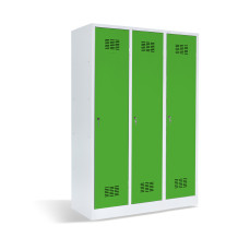 3-türiger Garderobenschrank mit Trennwand, LOCKER H 3 BW