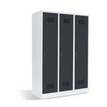 3-türiger Garderobenschrank mit Trennwand, LOCKER H 3 BW