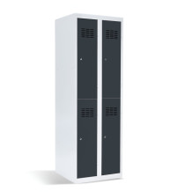 4-türiger Garderobenschrank mit kurzen Türen, LOCKER H 2/4