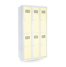 6-türiger Umkleideschrank mit kurzen Türen, LOCKER H 3/6