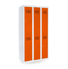 6-türiger Umkleideschrank mit kurzen Türen, LOCKER H 3/6
