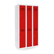 6-türiger Umkleideschrank mit kurzen Türen, LOCKER H 3/6
