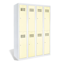 8-türiger Garderobenschrank mit kurzen Türen, LOCKER H 4/8