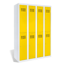 8-türiger Garderobenschrank mit kurzen Türen, LOCKER H 4/8