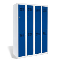 8-türiger Garderobenschrank mit kurzen Türen, LOCKER H 4/8