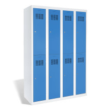 8-türiger Garderobenschrank mit kurzen Türen, LOCKER H 4/8