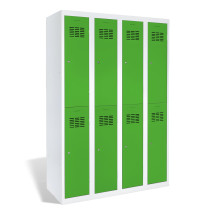 8-türiger Garderobenschrank mit kurzen Türen, LOCKER H 4/8