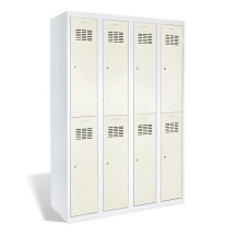 8-türiger Garderobenschrank mit kurzen Türen, LOCKER H 4/8