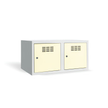 2-türiger Schuhschrank mit Fachbreite 400 mm, SHOEBOX H 2 400