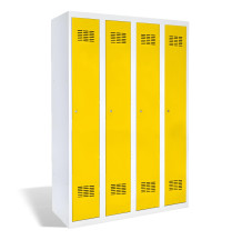 4-türiger Garderobenschrank mit langen Türen, LOCKER H 4
