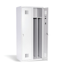2-türiger Garderobenschrank mit Trennwand, LOCKER M 2 BW