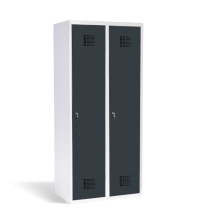 2-türiger Garderobenschrank mit Trennwand, LOCKER M 2 BW