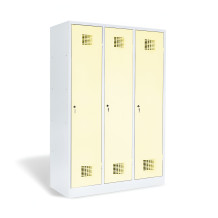 3-türiger Garderobenschrank mit Trennwand, LOCKER M 3 BW