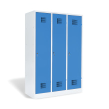 3-türiger Garderobenschrank mit Trennwand, LOCKER M 3 BW