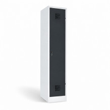 1-türiger Garderobenschrank mit Trennwand, LOCKER M 1 BW
