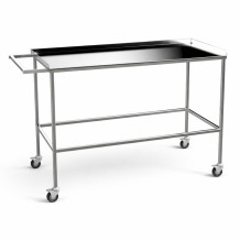 Edelstahl-Rolltisch, HOSPI TROLLEY M SS