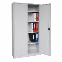 Großer Büroschrank mit 4 Fachböden, DOCUCAB H 1960/1000/500 GY