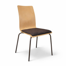 Holz-Esszimmerstuhl mit gepolsterter Sitzfläche, EATSEAT ICH SHELL WOOD