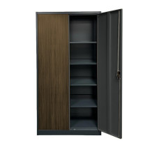 Büroschrank in Holzoptik, DOCUCAB CH 1900/900/400 7016/DW, Illustrationsfoto