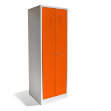 2-türiger Garderobenschrank mit mittiger Öffnung, LOCKER H 2 600 DOBLO