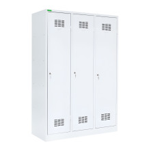 3-türiger Garderobenschrank mit Trennwand, LOCKER H 3 BW