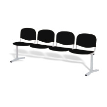 WAITBENCH LM/ICH 4 FR | 4-sitzige Wartezimmerbank - feuerfeste Farbe