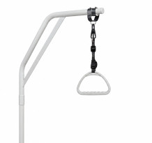 Stange mit Griff und Kunststoffhalter, MEDIBED MA HANDLE WITH PLASTIC HAND HOLDER