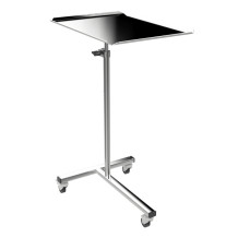 Edelstahl-Instrumententisch, auf Rollen, HOSPI INSTRUMENT TABLE M SS