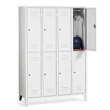 8-türiger Garderobenschrank mit kurzen Türen, LOCKER CH 4/8 F