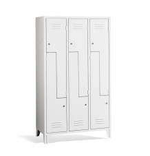 LOCKER CH Z6 F - 6-türiger Garderobenschrank mit Z-Türen