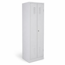 2-türiger Garderobenschrank mit mittiger Öffnung, 1800/500/500 mm