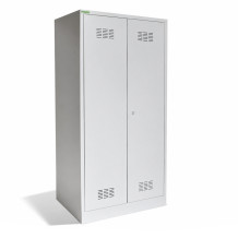 2-türiger Garderobenschrank mit Öffnung in der Mitte, 1800/800/500 mm