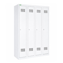 4-türiger Garderobenschrank mit langen Türen, LOCKER H 4