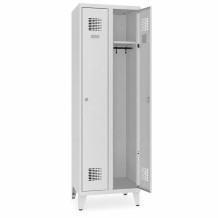 LOCKER M 2 OF | 2-türiger Kleiderschrank mit langen Türen auf Füßen