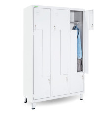 LOCKER H Z6 400 | 6-türiger Garderobenschrank mit Z-Türen mit einer Breite von 400 mm