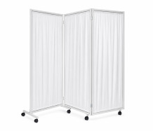 PARAVAN ZR 3P 1780/640 ROLL W | 3-teiliger Paravent auf Rollen