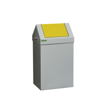 Abfallbehälter für getrennte Abfallsammlung mit gelbem Deckel, SELECT 90L YELLOW