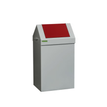 Abfalltrennbehälter mit rotem Deckel, SELECT 90L RED